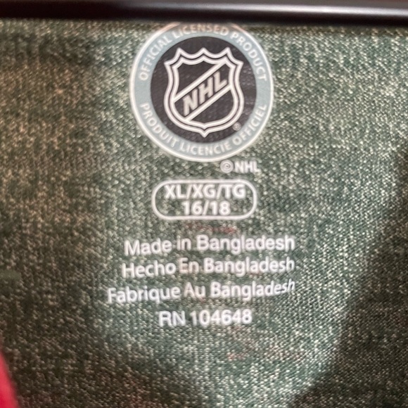NHL Minnesota Wild Athletic Equipment Shirt Women Size XL 16/18 Lace Up - Picture 2 of 7